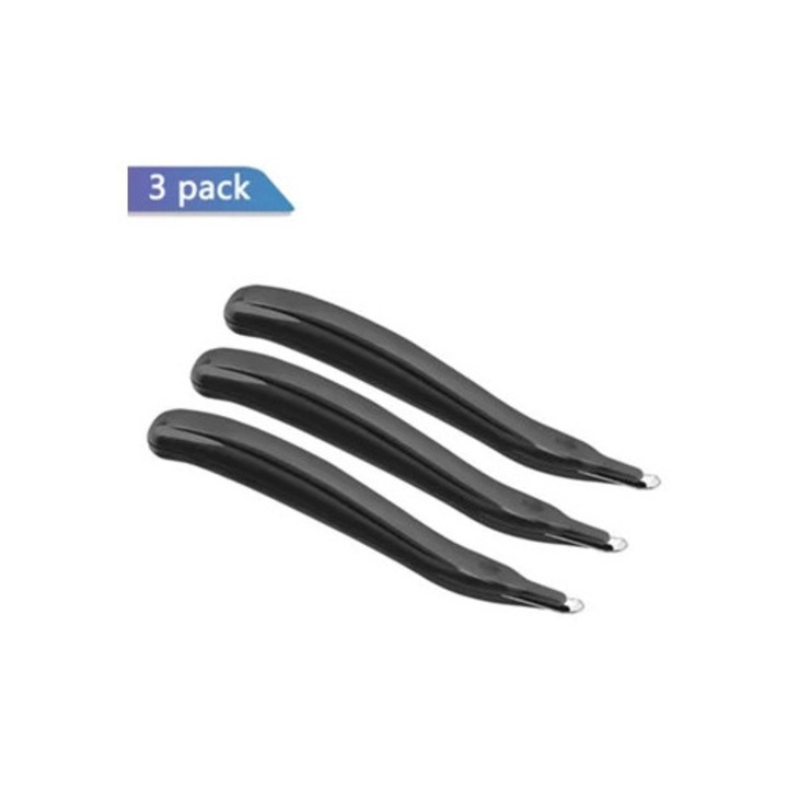 3 db-os fekete professzionális mágneses kapocskiszedő készlet irodába, iskolába és otthonra