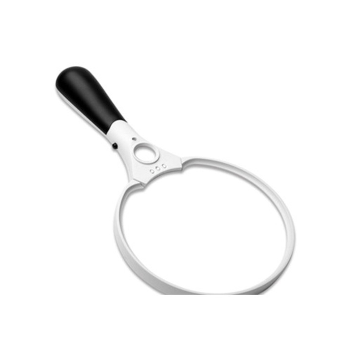 Lupa cu LED 5.5", 2x, 4x, 10x, set