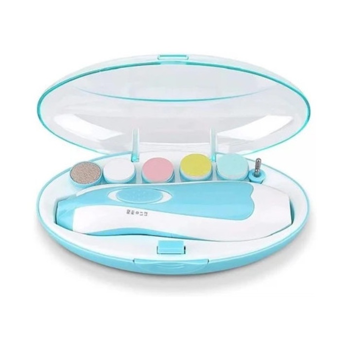 Комплект електрическа пила за бебешки нокти, грижа, полиране, рязане