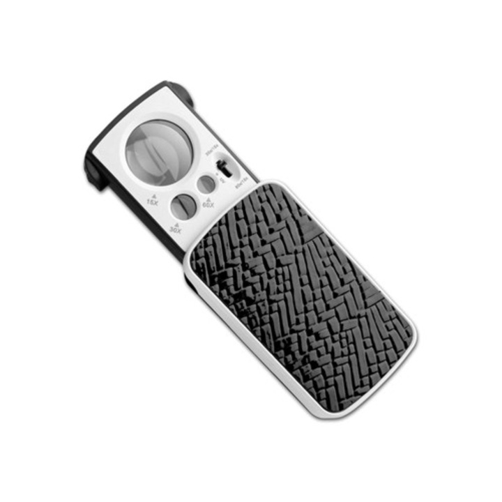 Lupa de bijuterii cu LED UV, 10x-30x, pentru bijuterii, monede, timbre, set