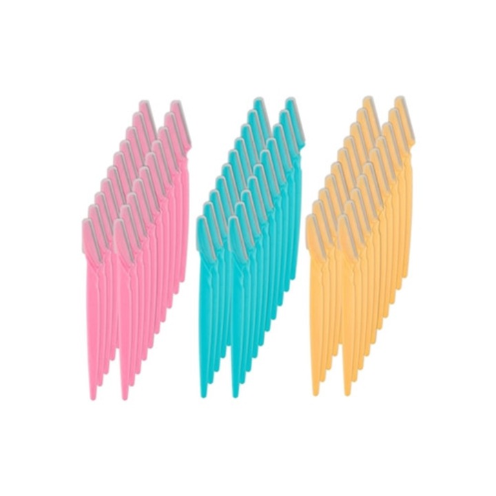 Set 60 lame pentru sprancene, pentru ingrijire faciala, cu protectie solara