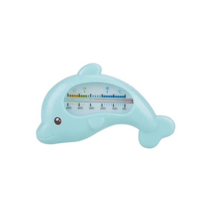 Termometru de baie pentru bebelusi, jucarie de apa, termometru flotant, siguranta in ingrijirea bebelusului, albastru