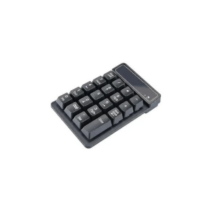 Tastatura numerica wireless USB 2.4GHz, 19 taste, set pentru contabilitate