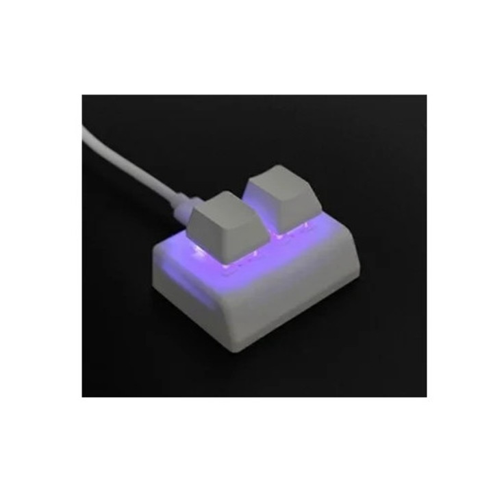 Tastatura gaming mini RGB cu 2 macro-uri, comutator rosu, personalizata, set