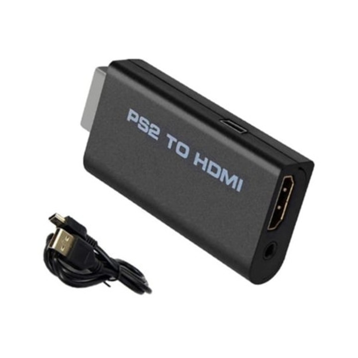 Cablu HDMI pentru Playstation 2, 480i, negru