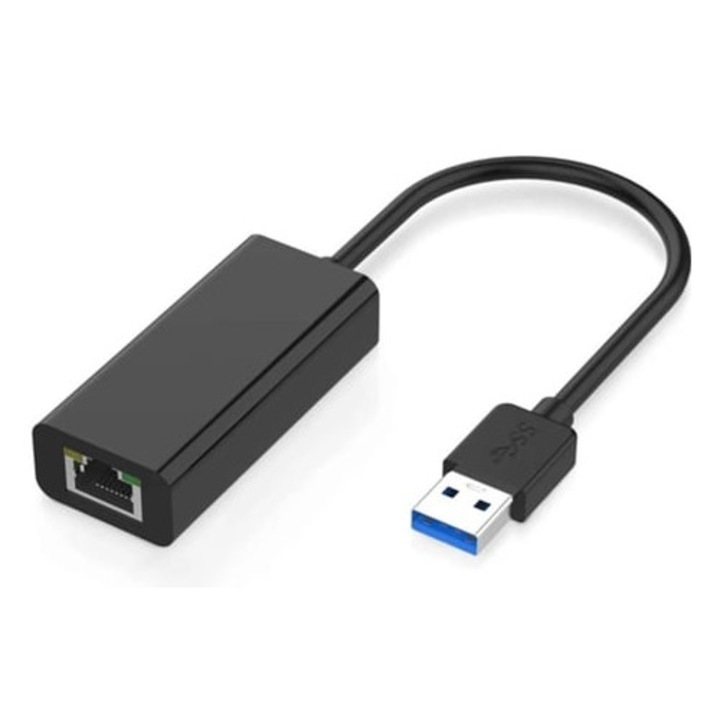 Adaptor retea Gigabit Ethernet USB 3.0, negru