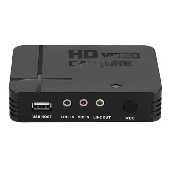 Кутия за запис на HDMI 1080p, самостоятелен запис, черна, VG0020