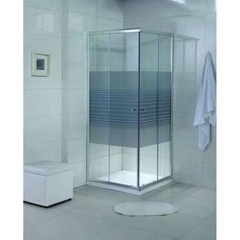 Paravan de dus Belform Grid, usi culisante, profil cromat, sticla securizata, 80x80 cm Paravan de dus Belform Grid, usi culisante, profil cromat, sticla securizata, 80x80 cm