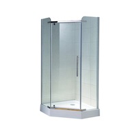 paravan de dus pentagonal belform clear profil cromat batant 90x90 cm imagen 9_0_
0