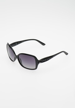 Polaroid, Ochelari de soare patrati polarizati, Negru, 59-17-135 Standard Polaroid, Ochelari de soare patrati polarizati, Negru, 59-17-135 Standard