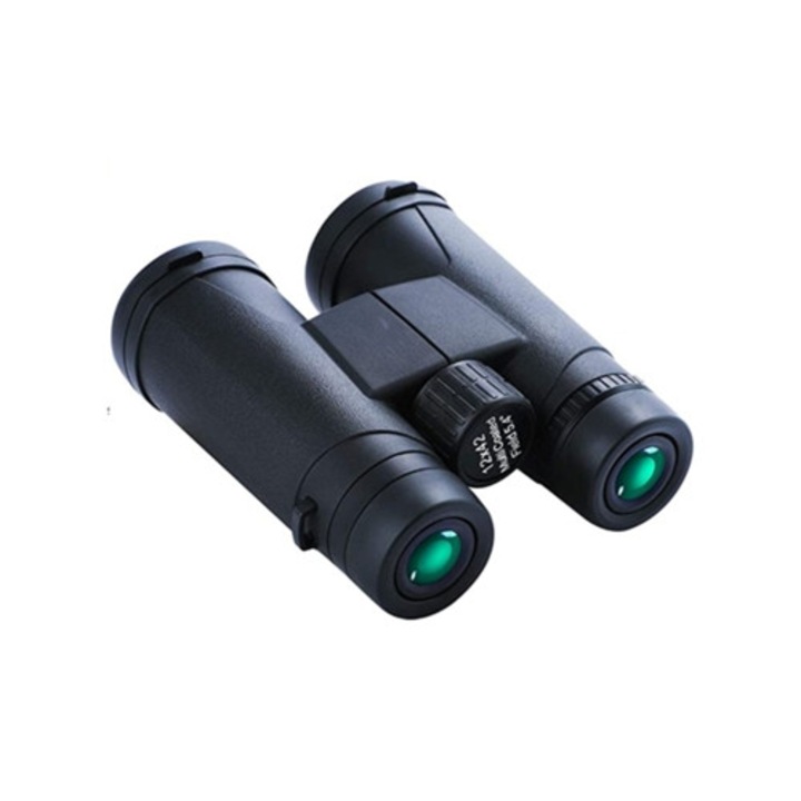 Binoclu compact, 12x42, impermeabil, vedere nocturna, negru