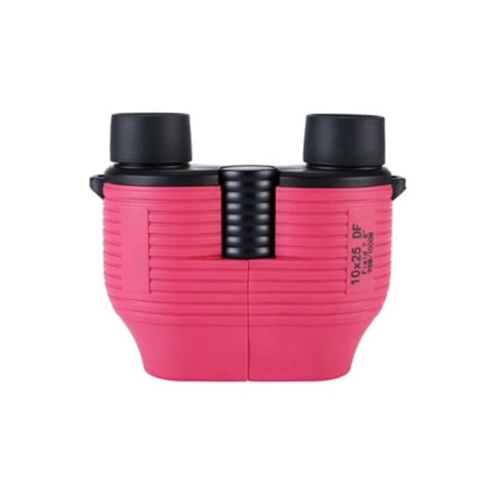 Binocluri 10x25, compact, putere mare, roz