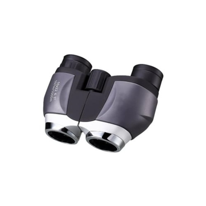 Binoclu 10x22 compact, usor, pliabil, IP68, gri