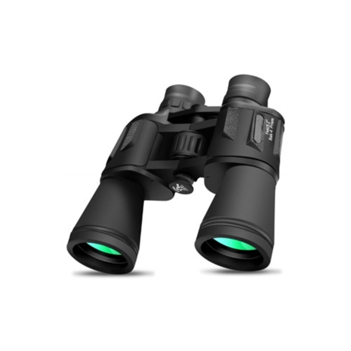 Binoclu 10x50 Bak4 Prism FMC HD, negru, cu husa si curea