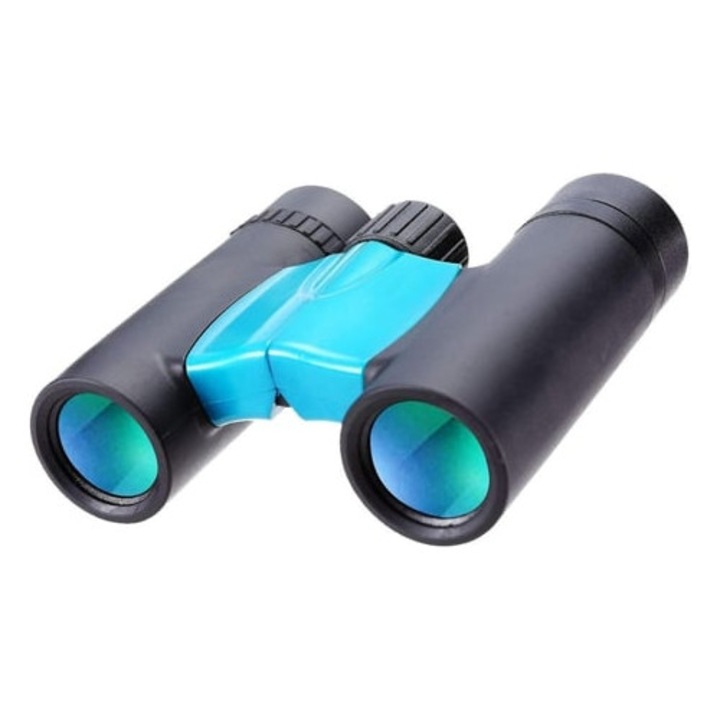Binoclu 10x22, observatie pasari, calatorii, albastru