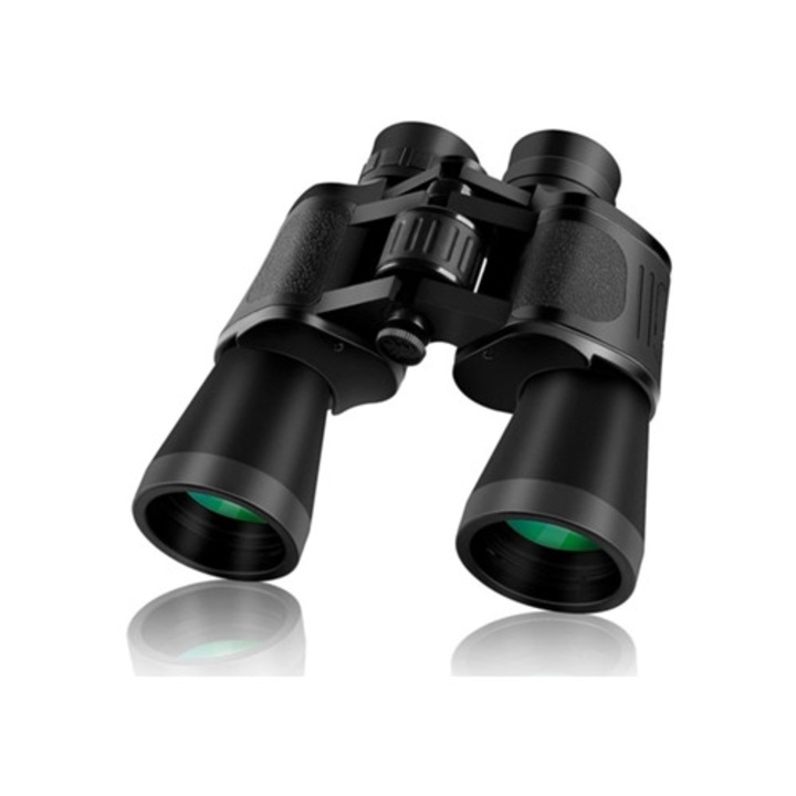 Binoclu 10x50, rezolutie inalta, camp de vedere larg, negru