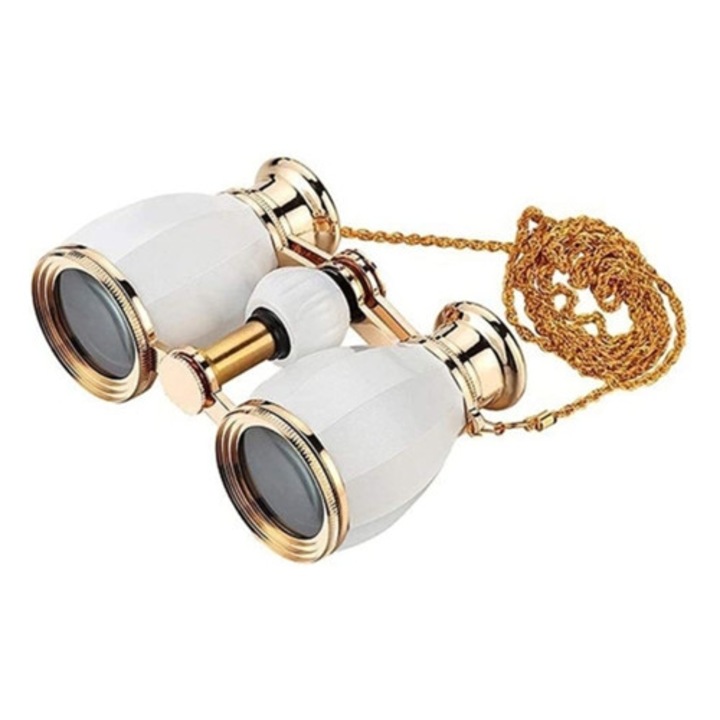 Binocluri 4x30 compacte portabile cu lant, design elegant, set pentru adulti si copii