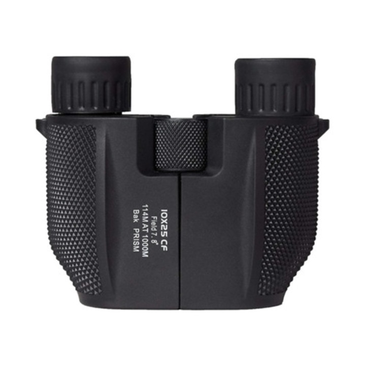 Binoclu 10x25, pentru observarea pasarilor si drumetii, impermeabil, usor, negru