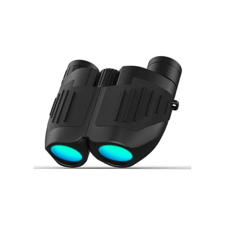 Binoclu compact 12x25, prizma Bak 4, vizibilitate superioara, usor, IP68, negru