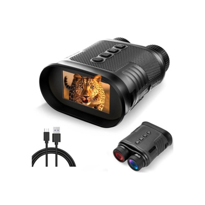 Binoclu de noapte 4k cu ecran HD de 3 inch, zoom digital 8x, pentru camping si observatie