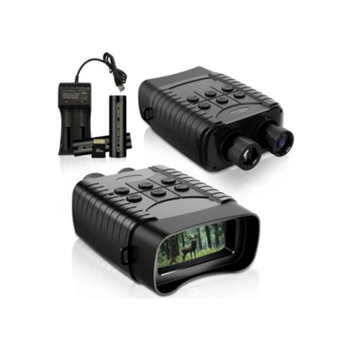 Binoclu nocturn 1080p FHD 400m 32GB, negru