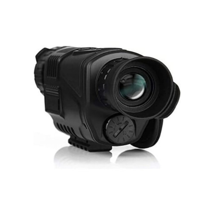 Binoclu digital cu infrarosu 5x40, telescop de vanatoare, camera video, negru