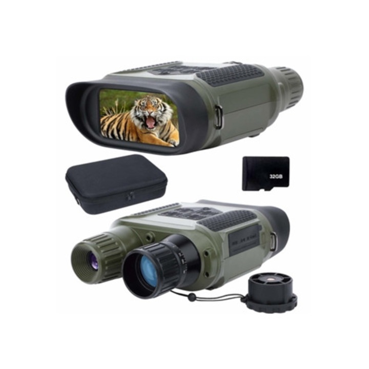 Binoclu de noapte Bestvite 7x, 32GB, 400m, verde