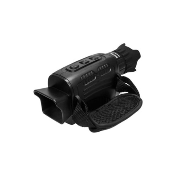 Камера видео с инфрачервено нощно виждане, висока резолюция, увеличение, многофункционална, черна