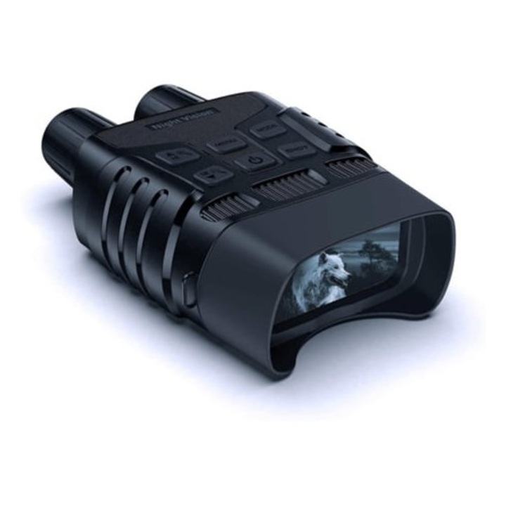 Binoclu de noapte 300m 960p, 7 niveluri zoom IR, negru