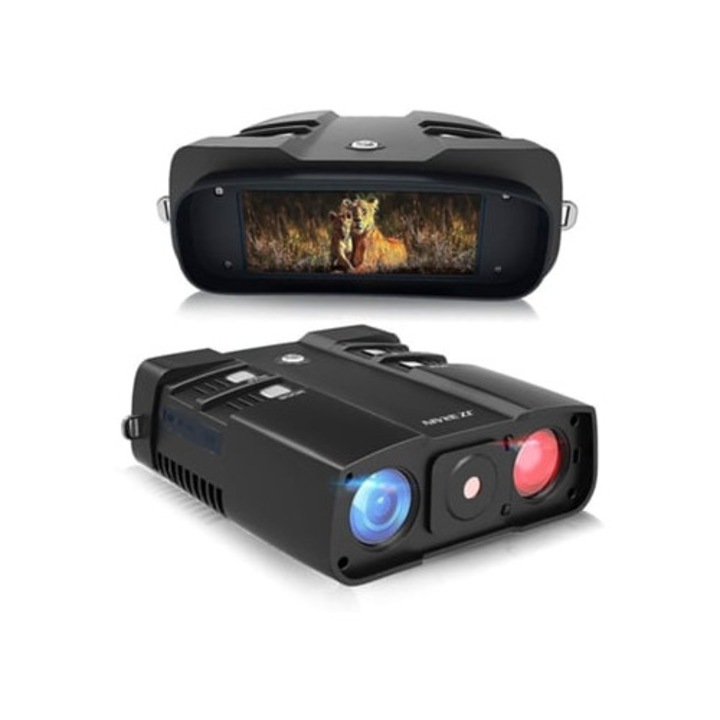 Binoclu de noapte 1080p, 10x zoom, 1640ft, negru