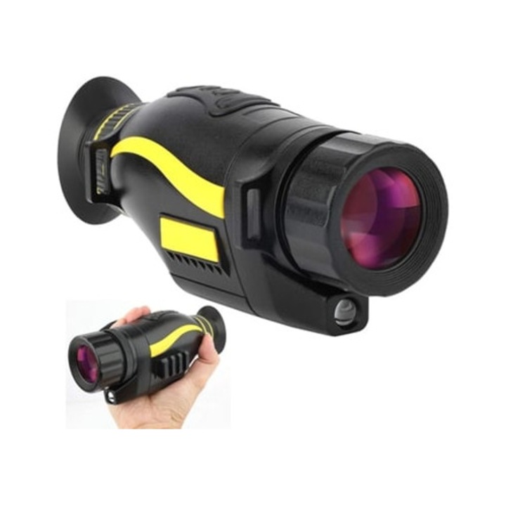 Monocular nocturn digital infrarosu 5x35, camera foto-video, negru