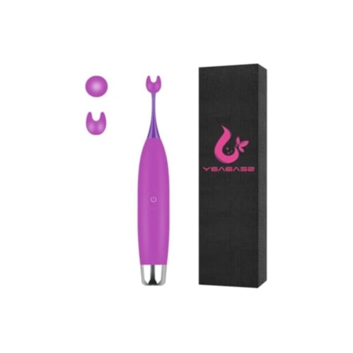 Vibrátor nőknek, 10 beállítás, 100% vízálló, lila