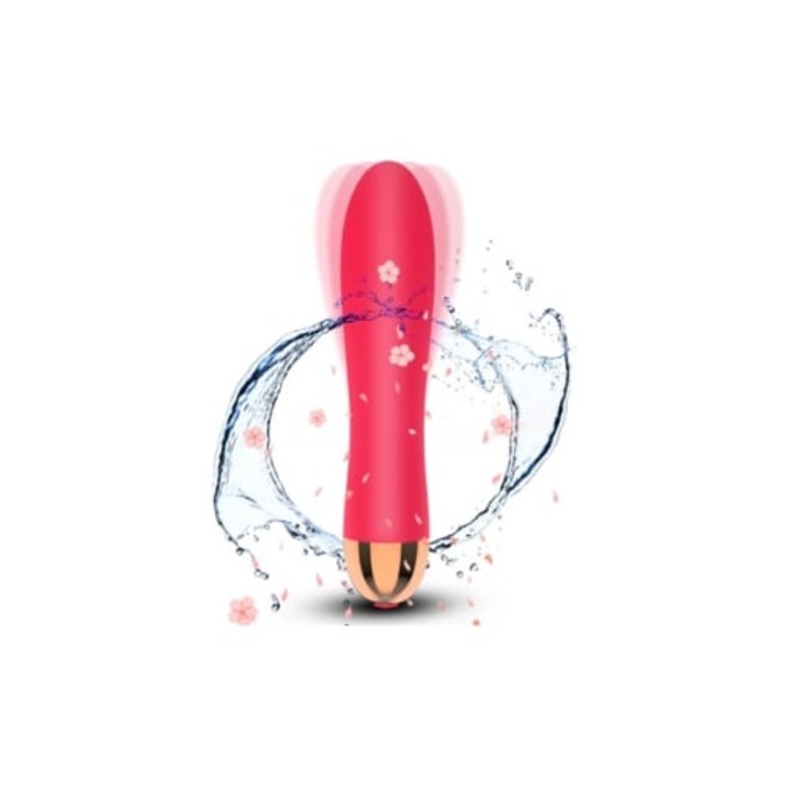 Női vibrátor, újratölthető szexuális dildó, piros