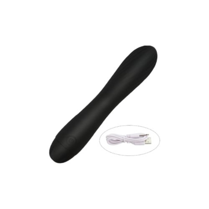 Hordozható vezeték nélküli elektromos vibrátor, fekete