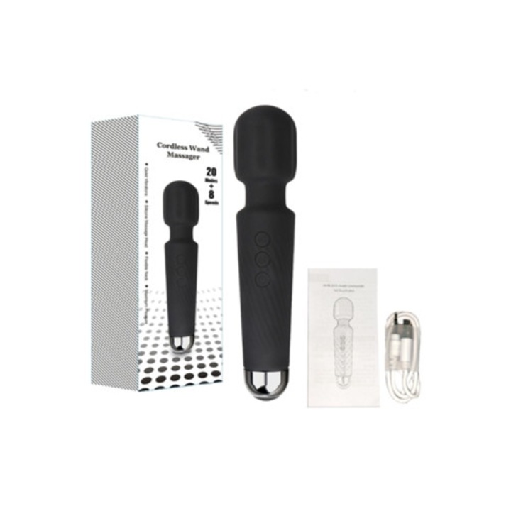 Vibrátor, Pálca Masszírozó, Szexjátékok, Fekete