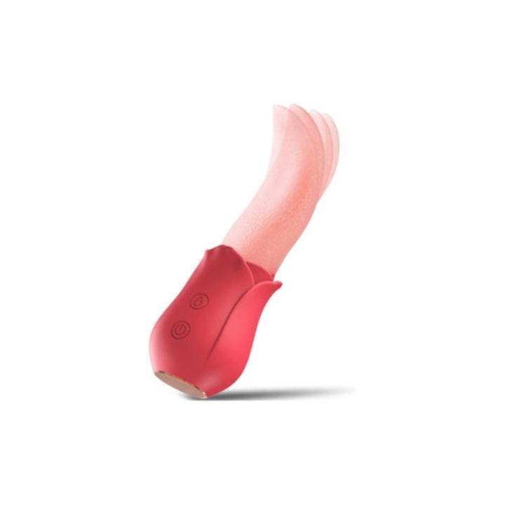 Rózsa vibrátor, szexuális stimulátor nőknek, piros