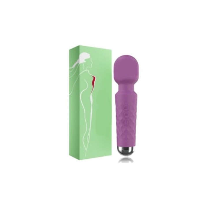 Вибратор Мини безжичен, 20 вибрации, 5 скорости, водоустойчив, лилав