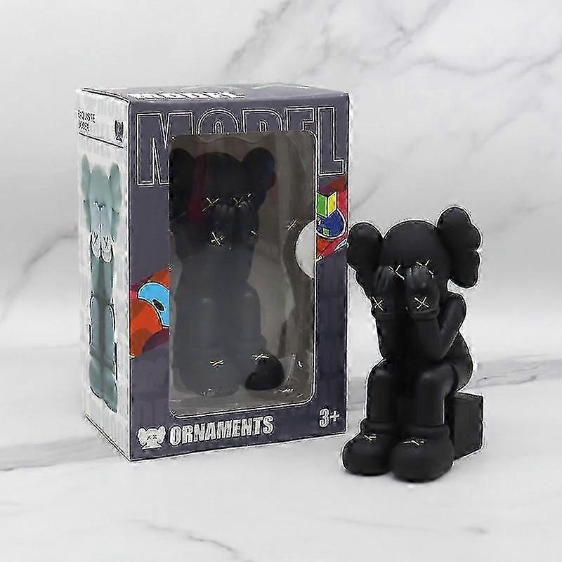 わんこ　kaws Figurina Kaws, PVC, gri, 20x10cm - eMAG.ro