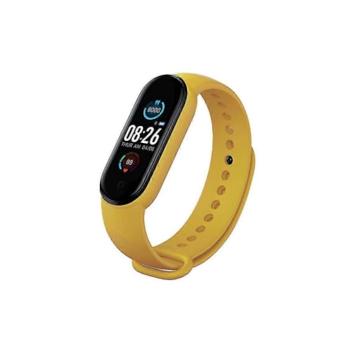 Bratara fitness Mi Band 6, monitorizare activitate fizica si tensiune arteriala, neagra