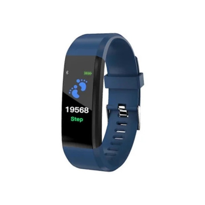 Bratara fitness 115 Plus, monitor ritm cardiac si tensiune arteriala, Bluetooth, multicolor