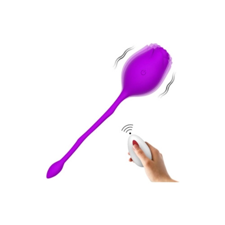 Vibrátor klitoriszra, 10 stimulációs mód, lila