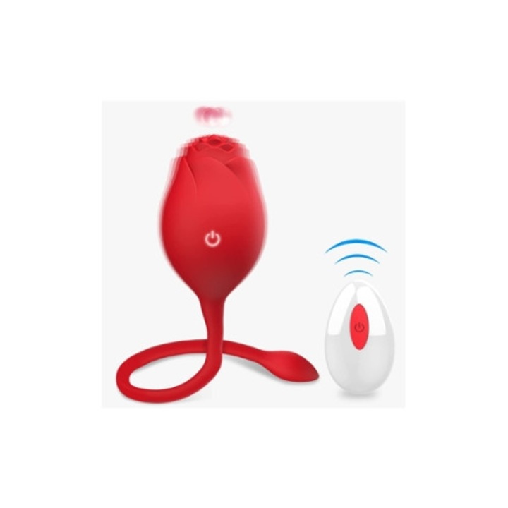 Klidális vibrátor, 10 rezgésmód, piros