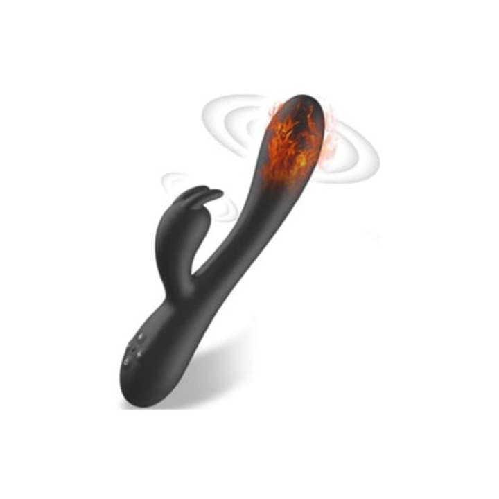 Női vibrátor, 10 mód, fekete