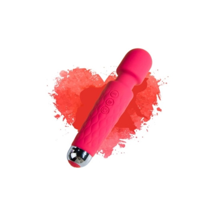 Личен вибратор, 20 модела, 10 скорости, водоустойчив, червен