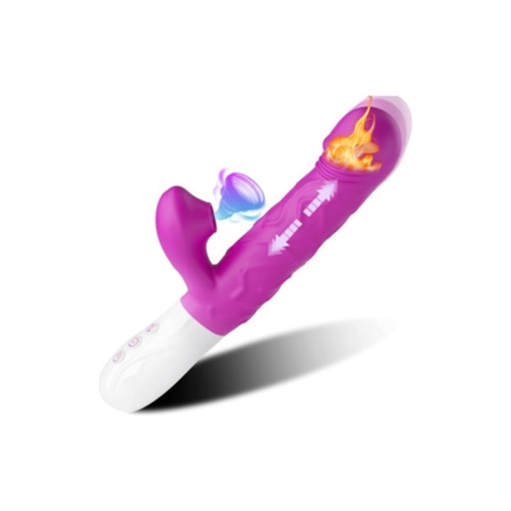 Klíriszvibrátor és G-pont stimulátor, 3 teleszkópos rezgésmód, sokk funkció