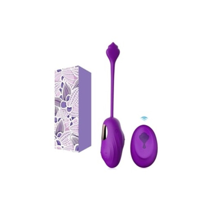 Távirányítós vibrátor, lila