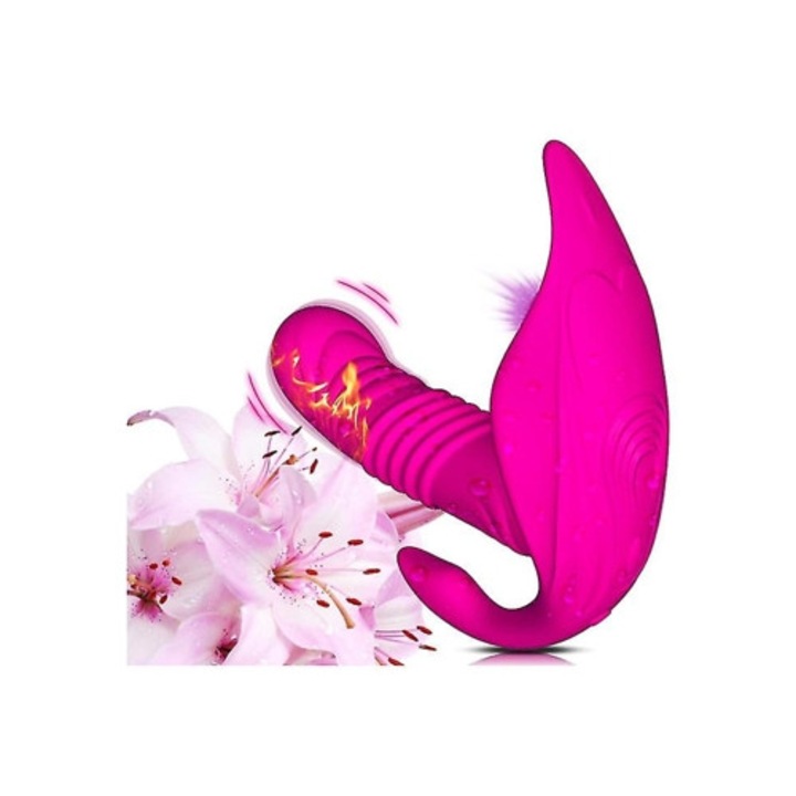 Vezeték nélküli vibrátor távirányítóval, USB-s, hordozható, diszkrét