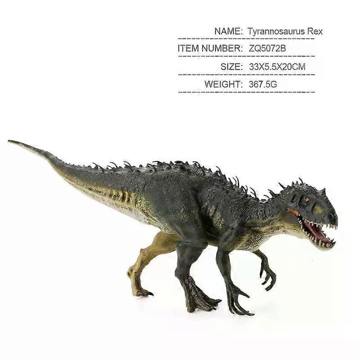 Figurină Indominus Rex, PVC, multicolor, dimensiuni 13.3x1x13.3cm