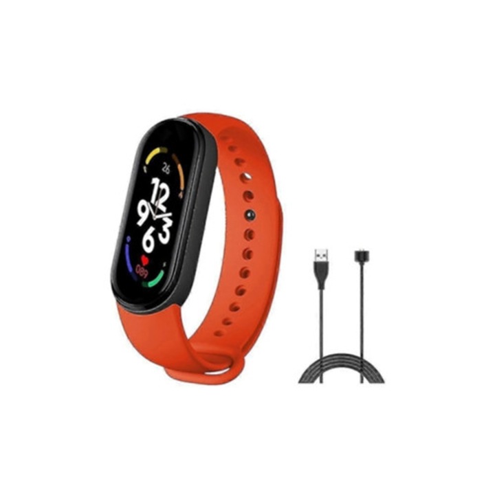 Bratara fitness Mi Band 7, tracker de activitate, monitorizare tensiune, negru