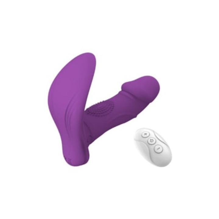Távirányítós vibrátor, lila
